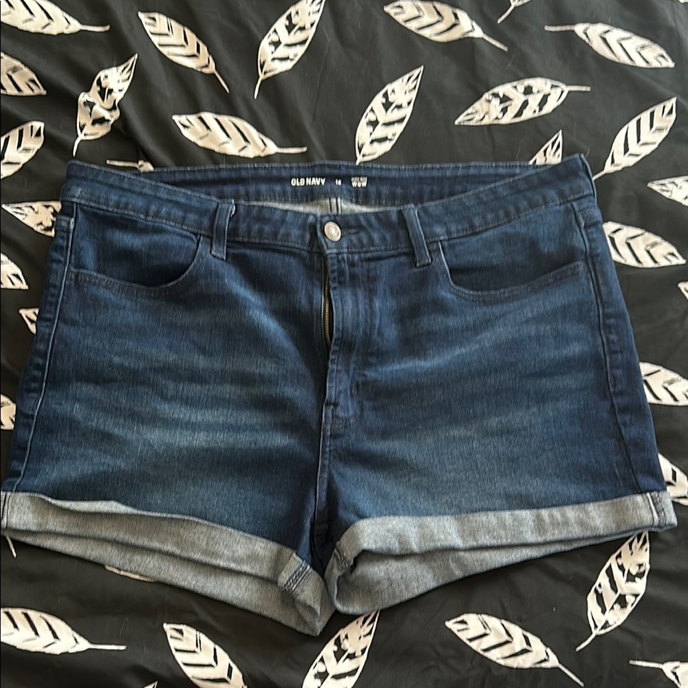 Old Navy Blue Jean Shorts with Cuffed Hem